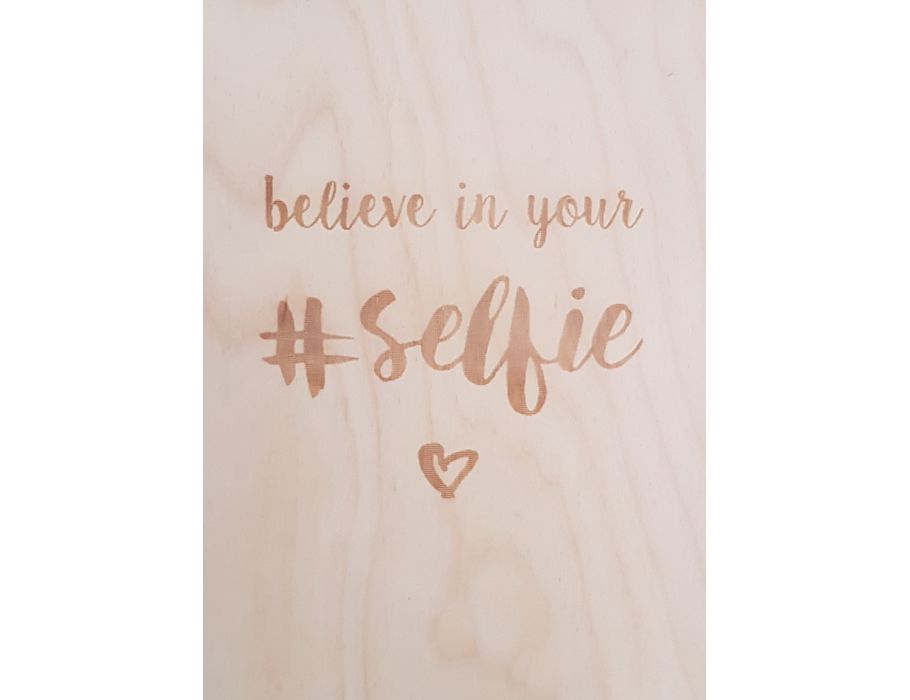 Set Houten briefkaarten - 214 Believe